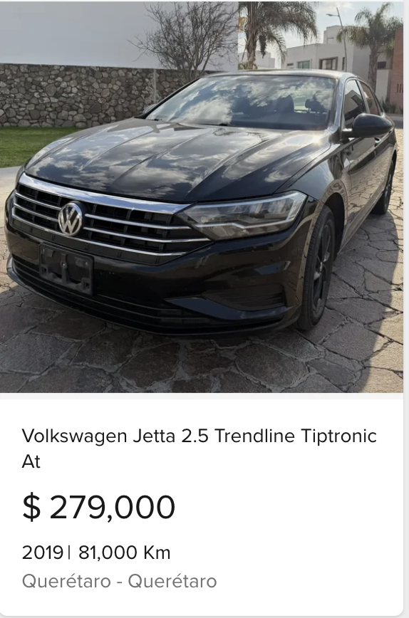 Volkswagen Jetta 2.5 Trendline Tiptronic AT
