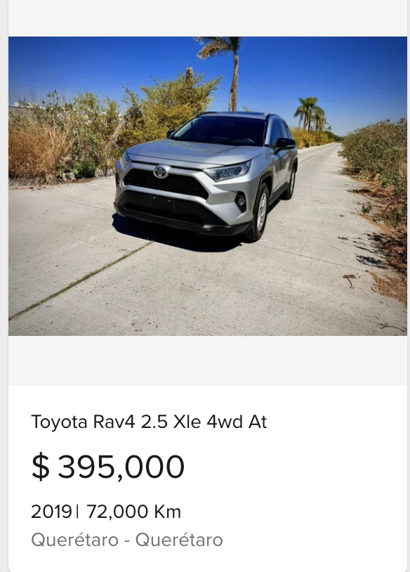 Toyota RAV4 2.5 XLE 4WD AT