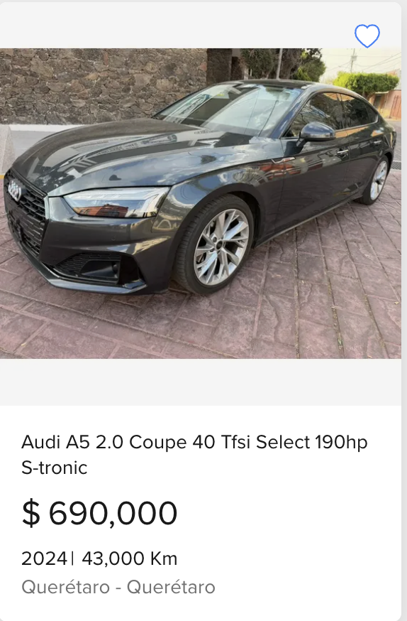 Audi A5 2.0 Coupé 40 TFSI Select 190HP S-tronic